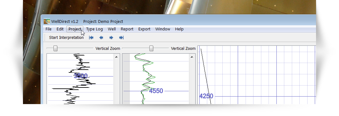 WellDirect main window